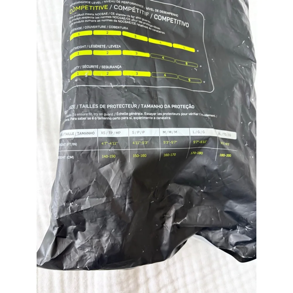 Men's Nike Protegga Flex Shin Guards White Yellow - Picture 5 of 7